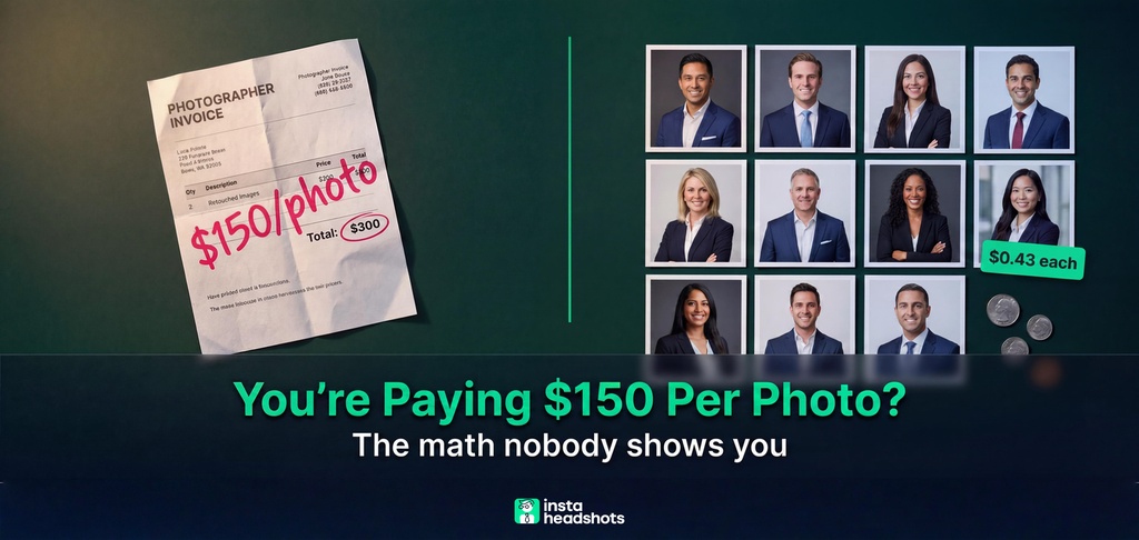 Corporate Headshots Pricing: The Cost-Per-Usable-Image Math